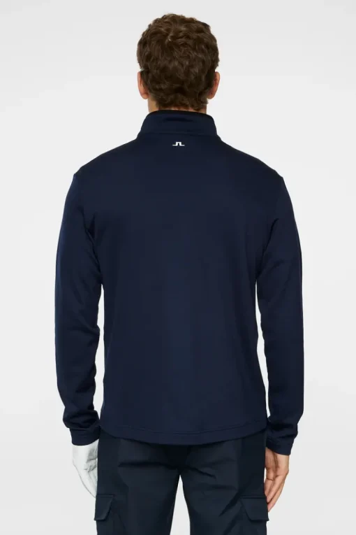 Golf|Base & Mid Layers<J.Lindeberg Clide Quarter Zip Mid Layer JLNavy