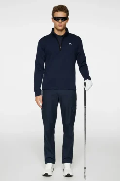 Golf|Base & Mid Layers<J.Lindeberg Clide Quarter Zip Mid Layer JLNavy