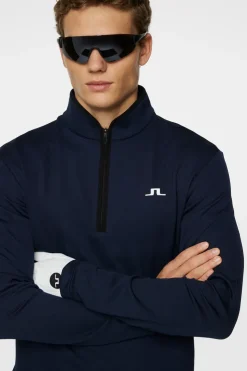 Golf|Base & Mid Layers<J.Lindeberg Clide Quarter Zip Mid Layer JLNavy