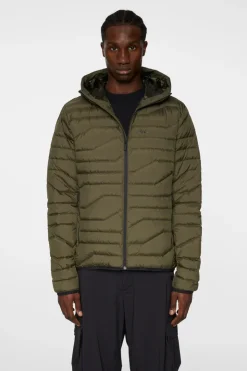 Active<J.Lindeberg Cliff Light Down Hood ForestGreen