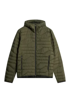 Active<J.Lindeberg Cliff Light Down Hood ForestGreen