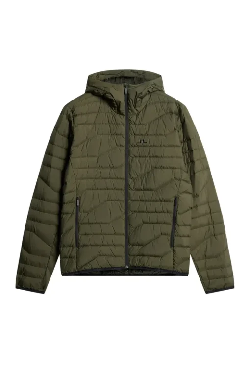 Active<J.Lindeberg Cliff Light Down Hood ForestGreen