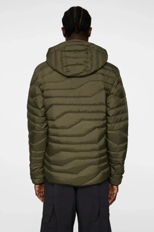 Active<J.Lindeberg Cliff Light Down Hood ForestGreen