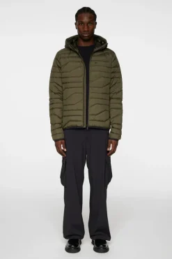 Active<J.Lindeberg Cliff Light Down Hood ForestGreen