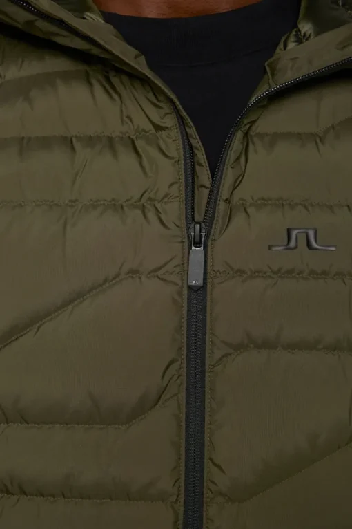 Active<J.Lindeberg Cliff Light Down Hood ForestGreen