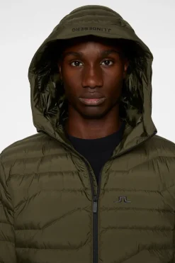 Active<J.Lindeberg Cliff Light Down Hood ForestGreen