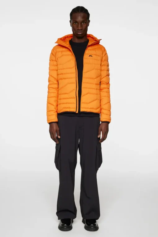 Active<J.Lindeberg Cliff Light Down Hood PersimmonOrange