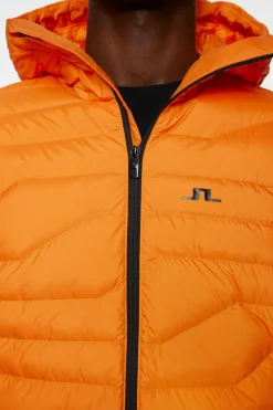 Active<J.Lindeberg Cliff Light Down Hood PersimmonOrange