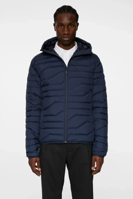 Active<J.Lindeberg Cliff Light Down Hood JLNavy