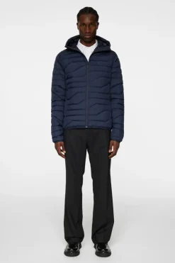 Active<J.Lindeberg Cliff Light Down Hood JLNavy