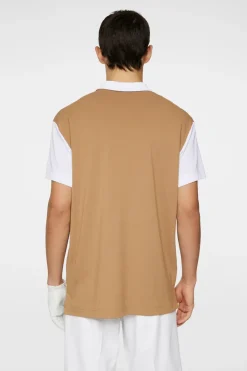 Golf|Polo Shirts<J.Lindeberg Club House Loose Fit Polo TigersEye