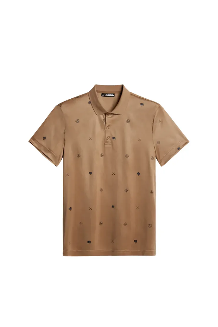 Golf|Polo Shirts<J.Lindeberg Club House Motif Polo GolfMicroTigersEyeS