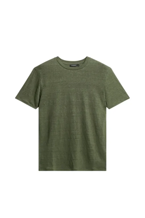 T-shirts|Tops<J.Lindeberg Coma Linen Tee Olivine