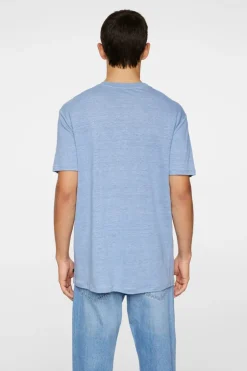 T-shirts|Tops<J.Lindeberg Coma Linen Tee RainWashed