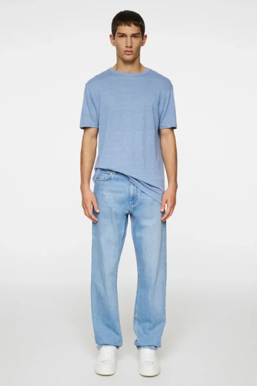 T-shirts|Tops<J.Lindeberg Coma Linen Tee RainWashed