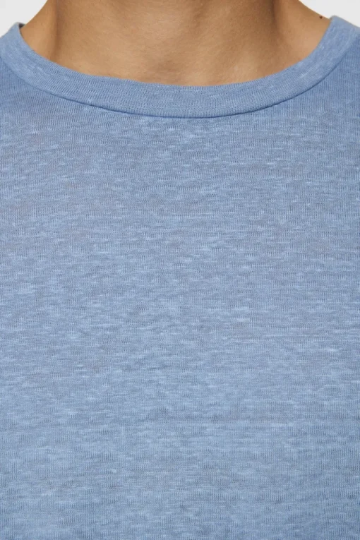 T-shirts|Tops<J.Lindeberg Coma Linen Tee RainWashed