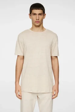 T-shirts|Tops<J.Lindeberg Coma Linen Tee Moonbeam
