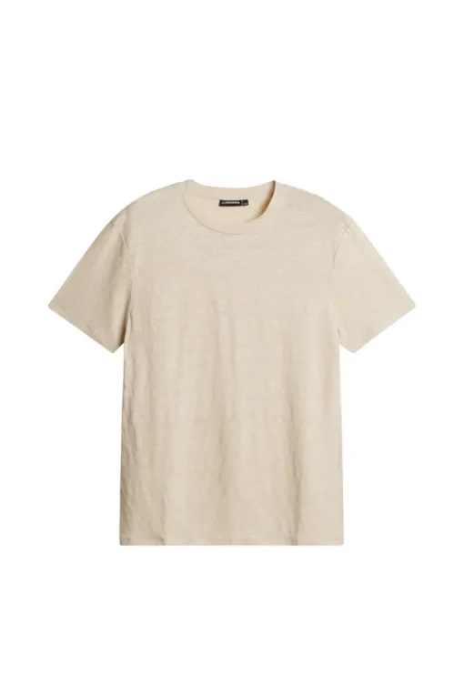 T-shirts|Tops<J.Lindeberg Coma Linen Tee Moonbeam