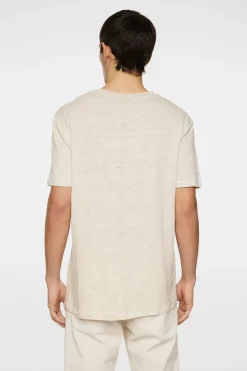 T-shirts|Tops<J.Lindeberg Coma Linen Tee Moonbeam