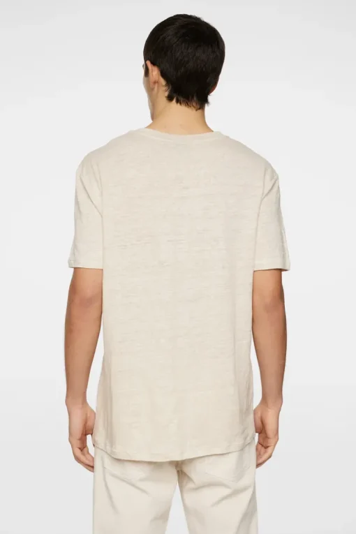 T-shirts|Tops<J.Lindeberg Coma Linen Tee Moonbeam