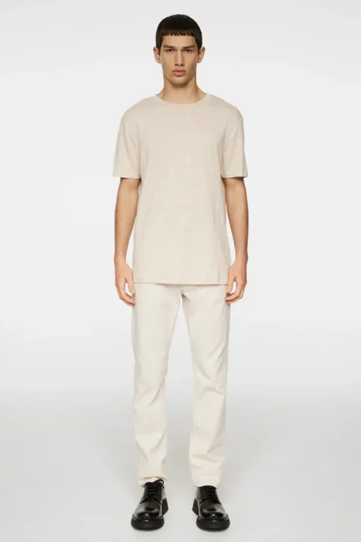 T-shirts|Tops<J.Lindeberg Coma Linen Tee Moonbeam