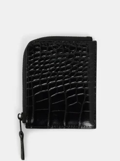 Wallets|Accessories<J.Lindeberg Croc Wallet Black