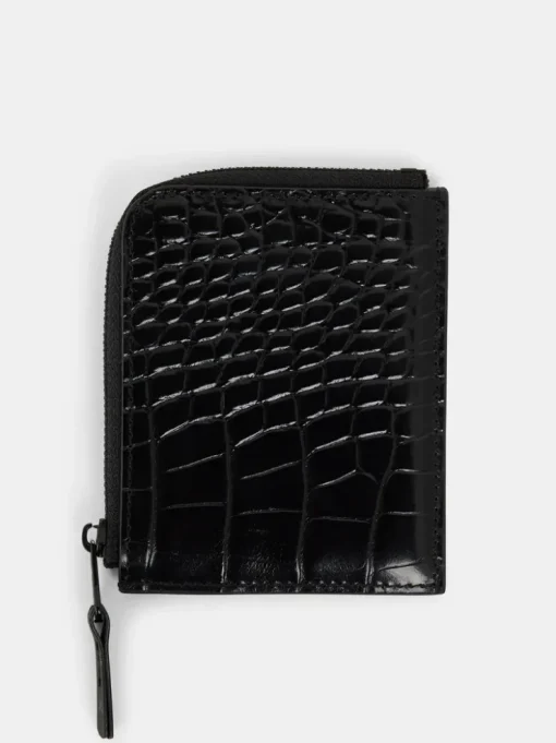 Wallets|Accessories<J.Lindeberg Croc Wallet Black