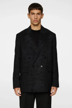 Suits & Tailoring|Blazers<J.Lindeberg David U Jacquard Blazer Black