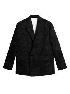 Suits & Tailoring|Blazers<J.Lindeberg David U Jacquard Blazer Black