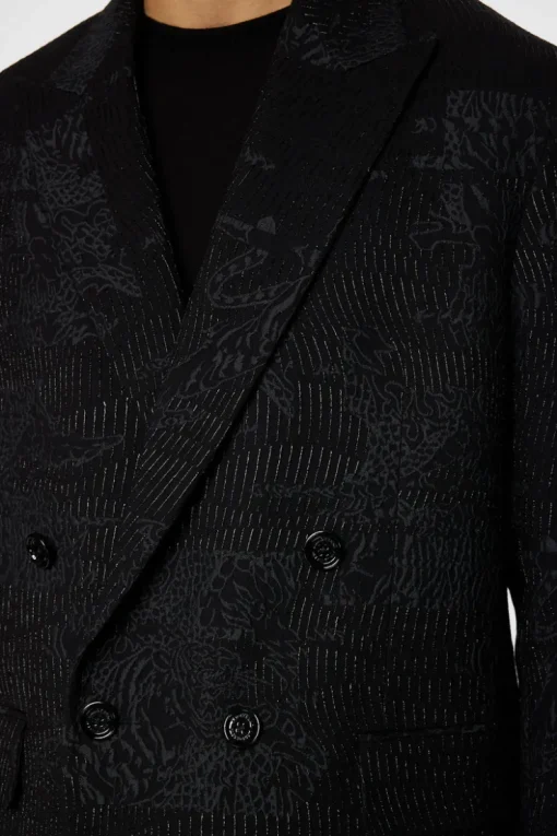 Suits & Tailoring|Blazers<J.Lindeberg David U Jacquard Blazer Black
