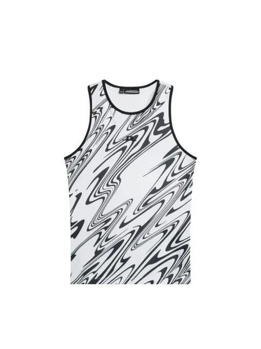 Tops|Tennis<J.Lindeberg Delia Printed Tank Top LiquifyWhiteL