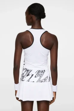 Tops|Tennis<J.Lindeberg Delia Printed Tank Top LiquifyWhiteL