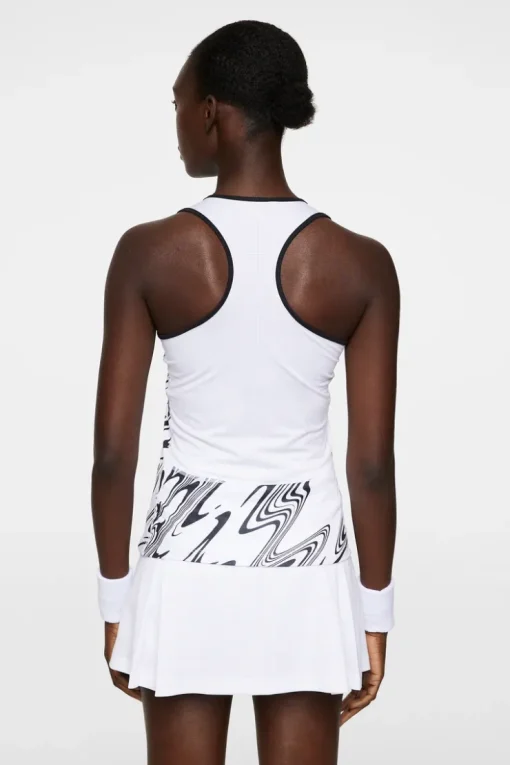 Tops|Tennis<J.Lindeberg Delia Printed Tank Top LiquifyWhiteL