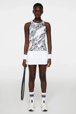 Tops|Tennis<J.Lindeberg Delia Printed Tank Top LiquifyWhiteL