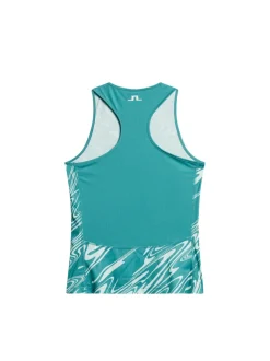 Tops|Tennis<J.Lindeberg Delia Printed Tank Top LiquifyTealL