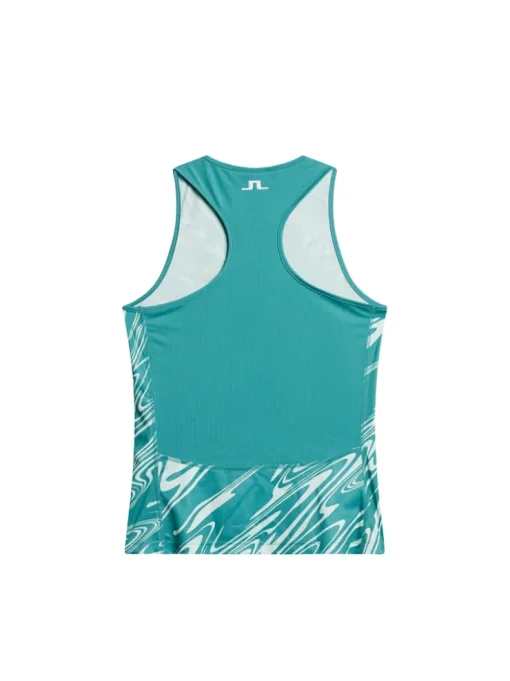 Tops|Tennis<J.Lindeberg Delia Printed Tank Top LiquifyTealL