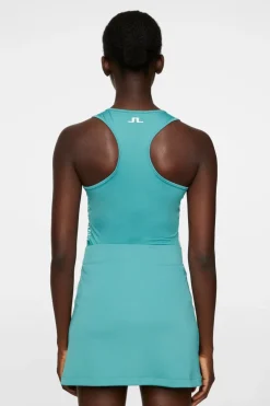 Tops|Tennis<J.Lindeberg Delia Printed Tank Top LiquifyTealL
