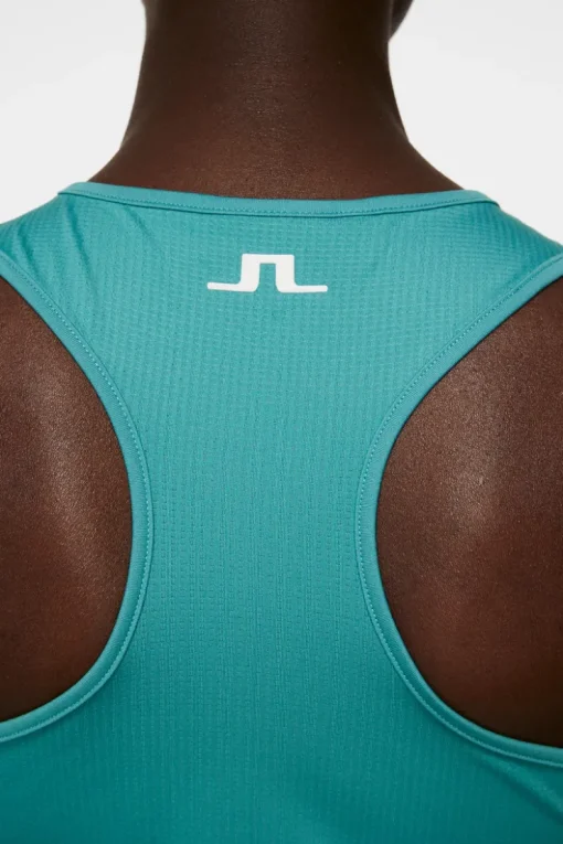Tops|Tennis<J.Lindeberg Delia Printed Tank Top LiquifyTealL