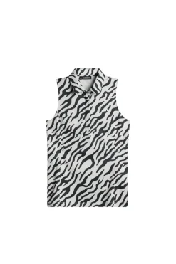 Golf|Tops<J.Lindeberg Dena Print Sleeveless Top TourTigerMoonbeamM