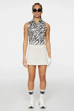 Golf|Tops<J.Lindeberg Dena Print Sleeveless Top TourTigerMoonbeamM