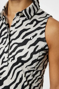 Golf|Tops<J.Lindeberg Dena Print Sleeveless Top TourTigerMoonbeamM