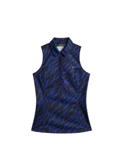 Golf|Tanks<J.Lindeberg Dena Print Sleeveless Top TourTigerClematisM