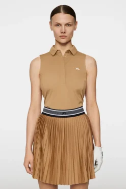 Golf|Tanks<J.Lindeberg Dena Sleeveless Top TigersEye