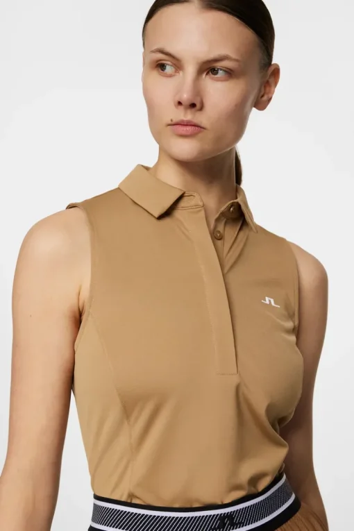 Golf|Tanks<J.Lindeberg Dena Sleeveless Top TigersEye