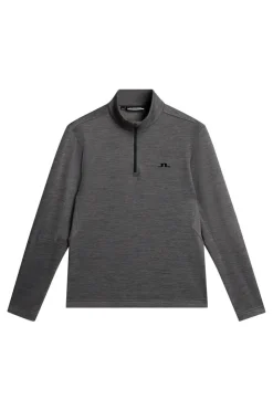 Golf|Ski<J.Lindeberg Destry Zip Mid Layer DarkGreyMelange