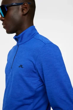 Golf|Ski<J.Lindeberg Destry Zip Mid Layer ClubBlueMelange