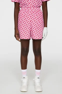 Golf|Shorts<J.Lindeberg Diana Printed Shorts TourGeoPinkM