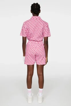 Golf|Shorts<J.Lindeberg Diana Printed Shorts TourGeoPinkM
