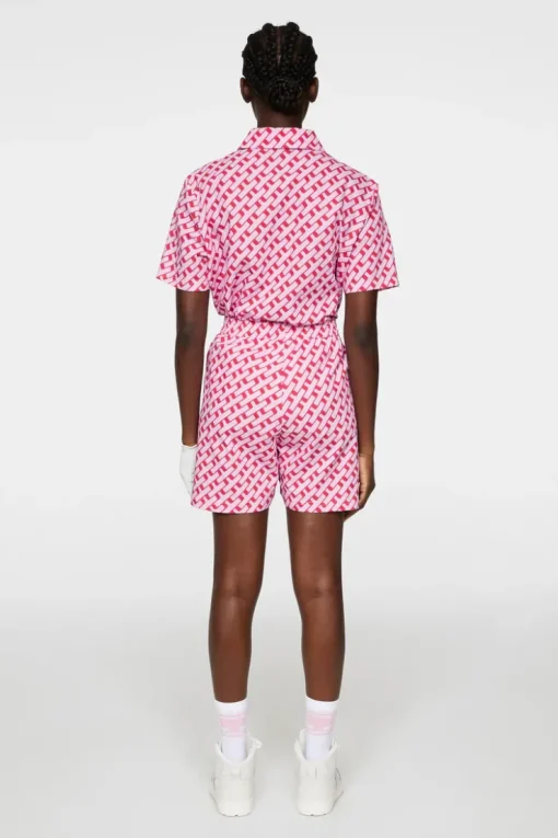Golf|Shorts<J.Lindeberg Diana Printed Shorts TourGeoPinkM