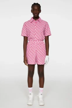 Golf|Shorts<J.Lindeberg Diana Printed Shorts TourGeoPinkM